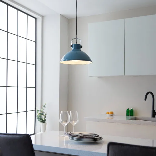 Workshop Pendant Shade - Blue, Metal product