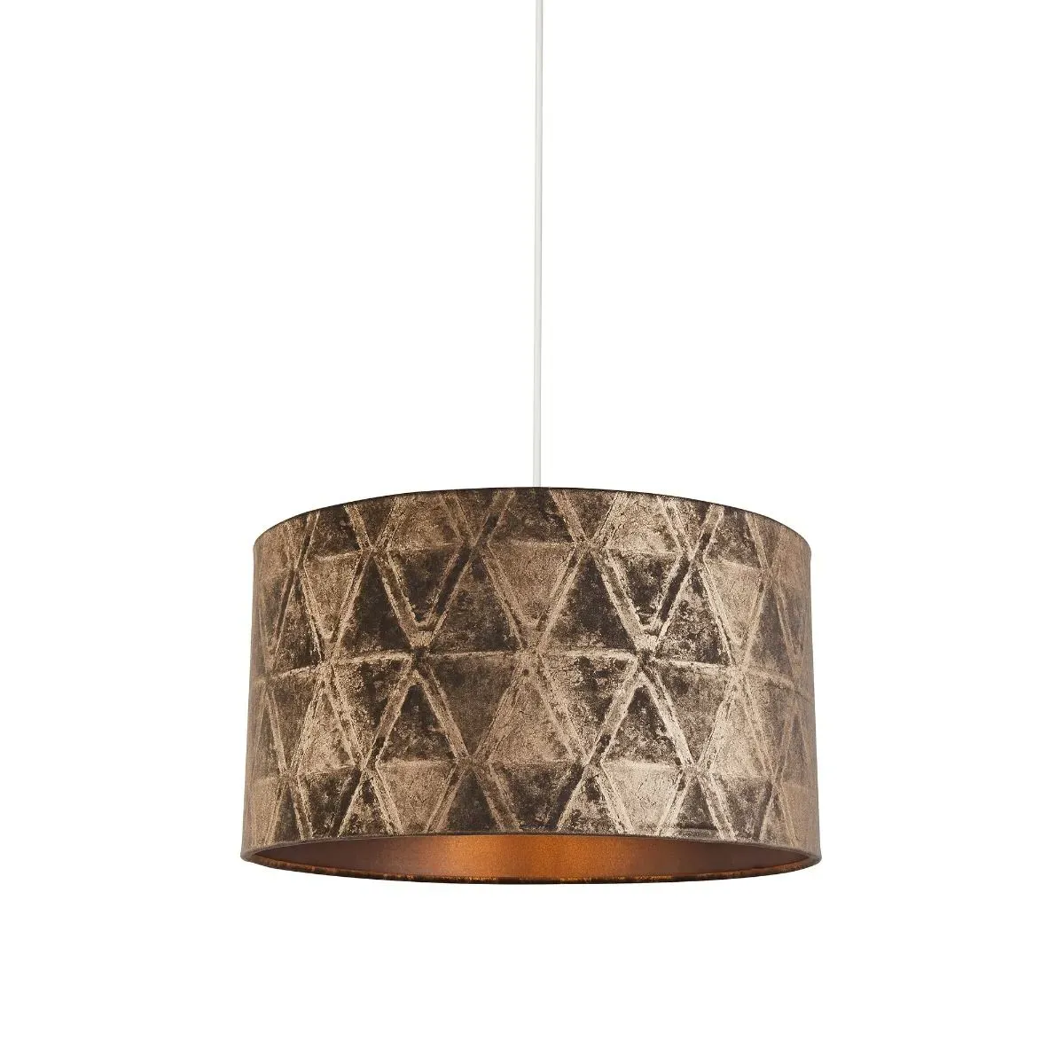 Xavier Patterned Pendant Shade - Grey, Velvet product