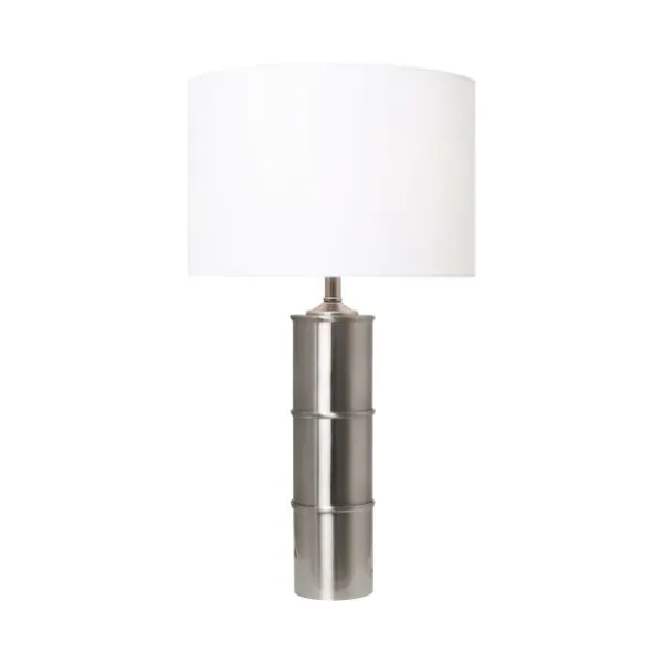 Zabor Touch Table Lamp - Satin Nickel, Cotton product