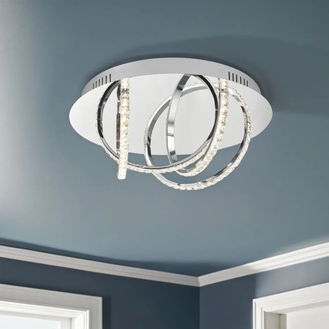 Zancara Semi Flush Ceiling Light - Chrome product