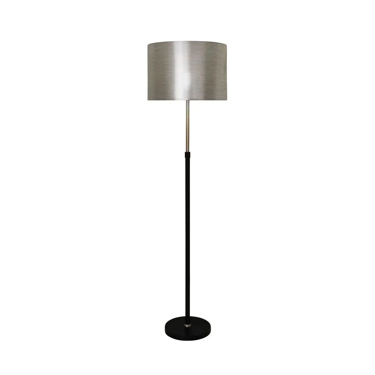 Zanita 2-Toned Stem Floor Lamp - Chrome, Black product