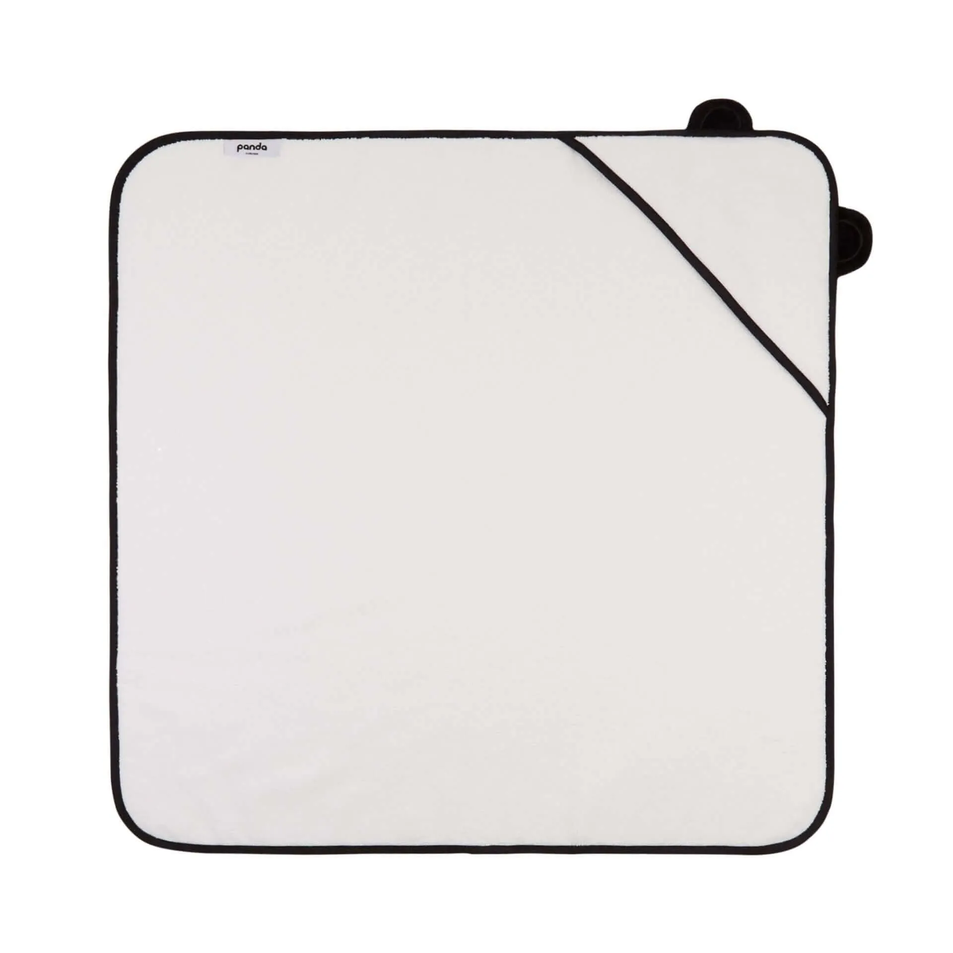 Bamboo Hooded Towel Newborn - White, Bamboo alternate view