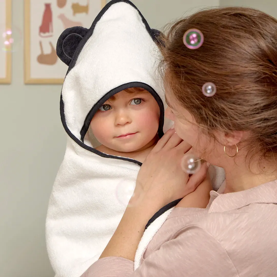 Bamboo Hooded Towel Newborn - White, Bamboo product