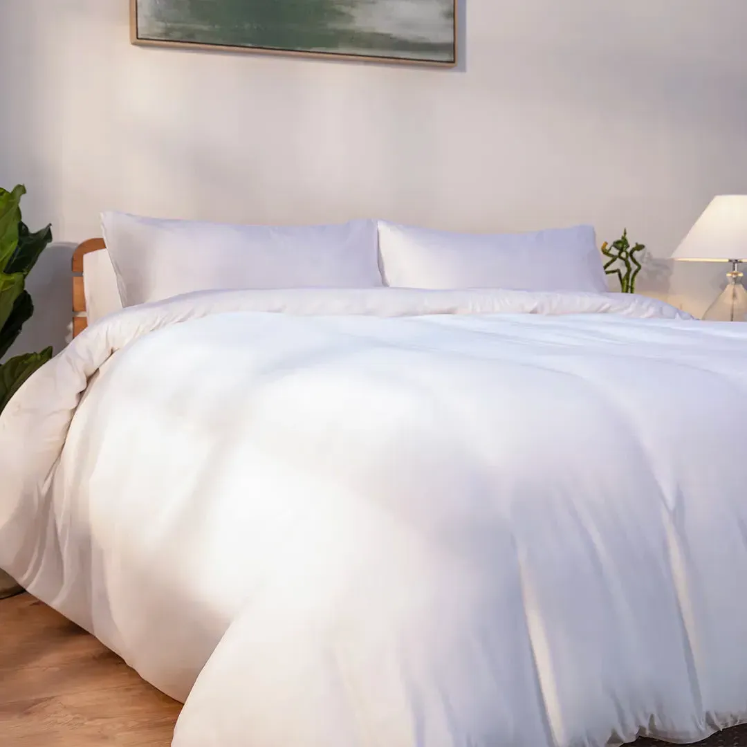 Bamboo Super King Bedding Set - White product