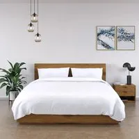 100% Bamboo Bedding Set - Pure White