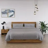100% Bamboo Bedding Set - Quiet Grey