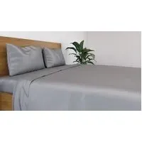 100% Bamboo Flat Sheet - Quiet Grey