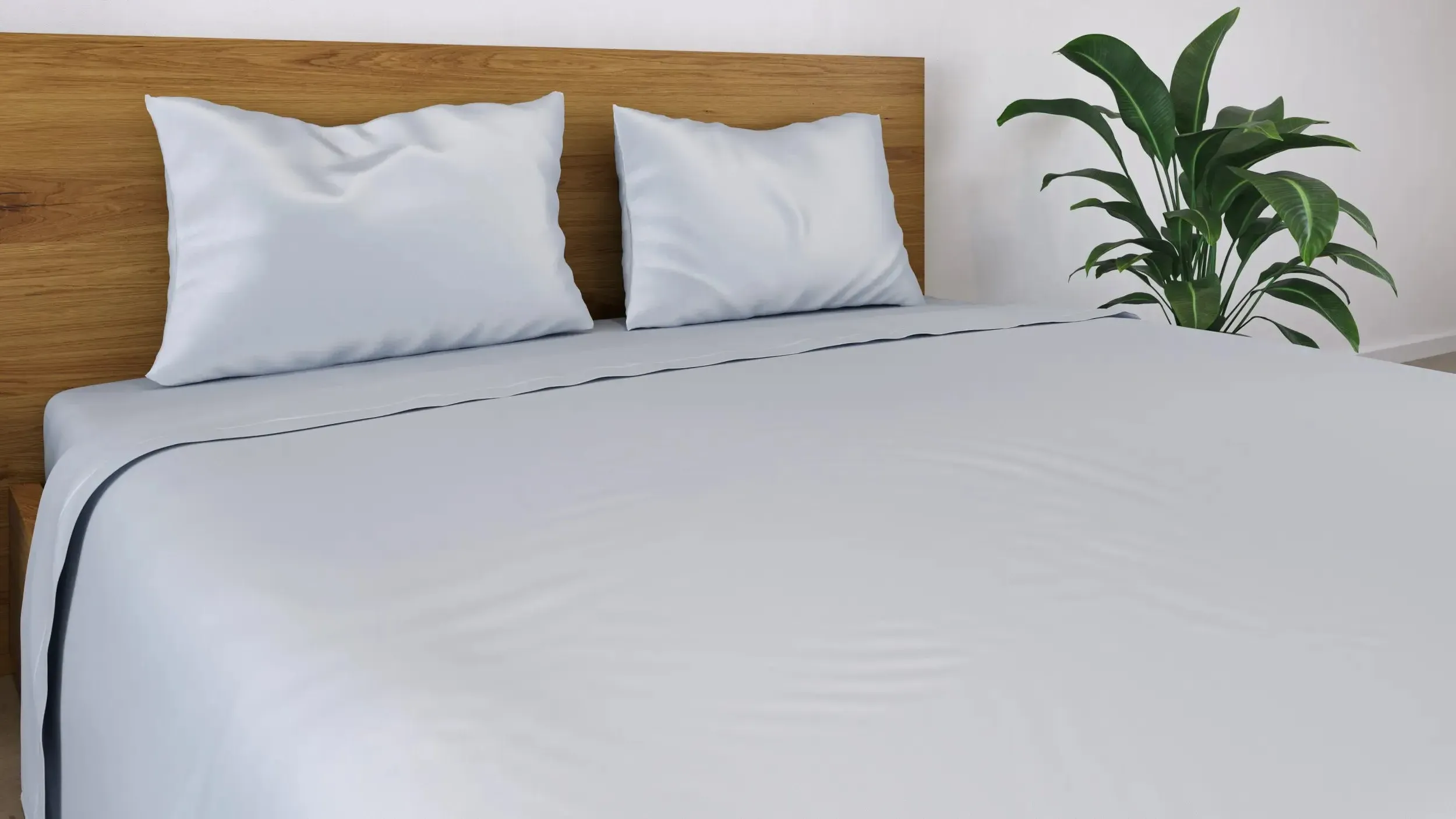 100% Bamboo Flat Sheet - Urban Grey