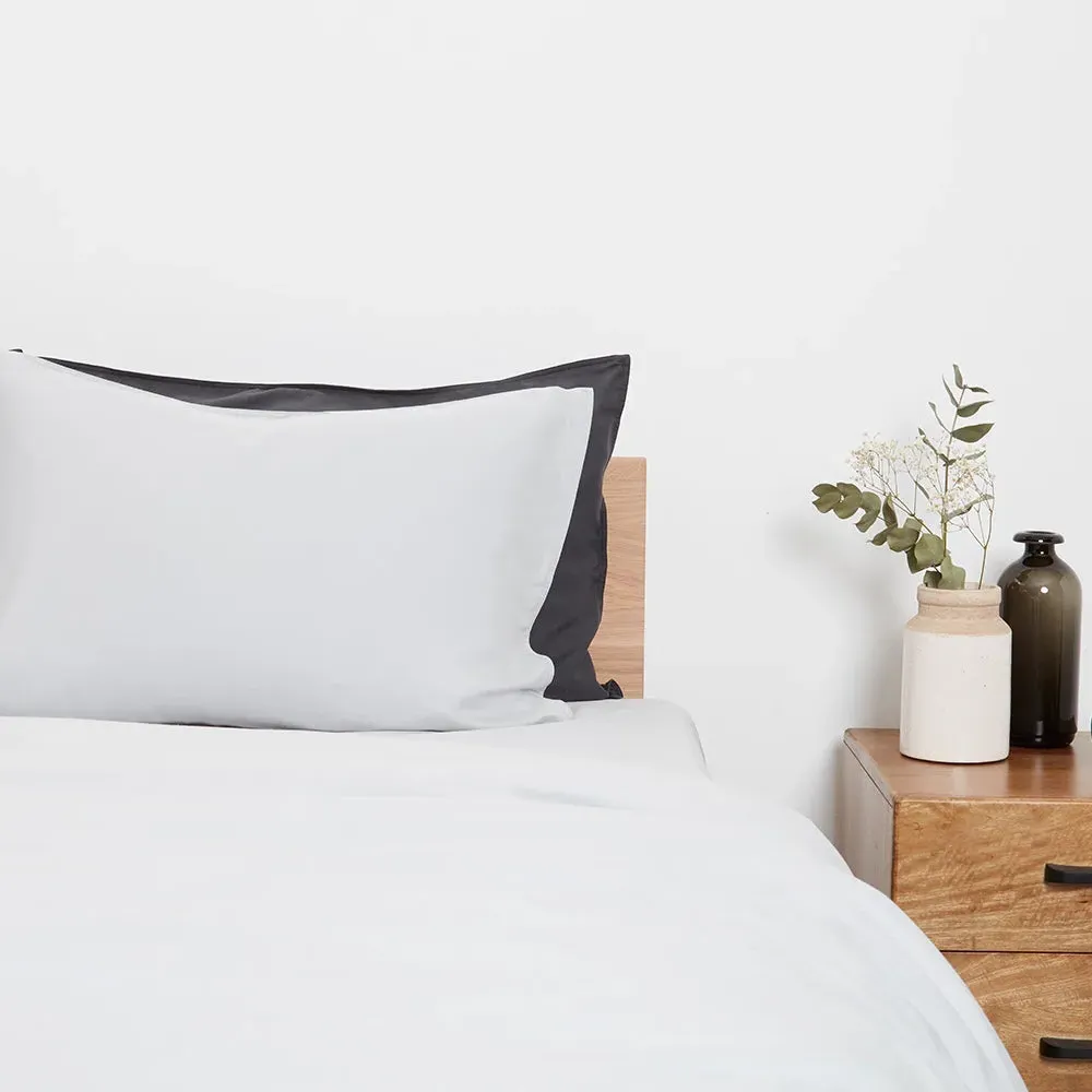 Bamboo & French Linen Duvet Cover - Midnight Navy