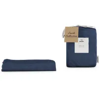 Bamboo & French Linen Duvet Cover - Midnight Navy