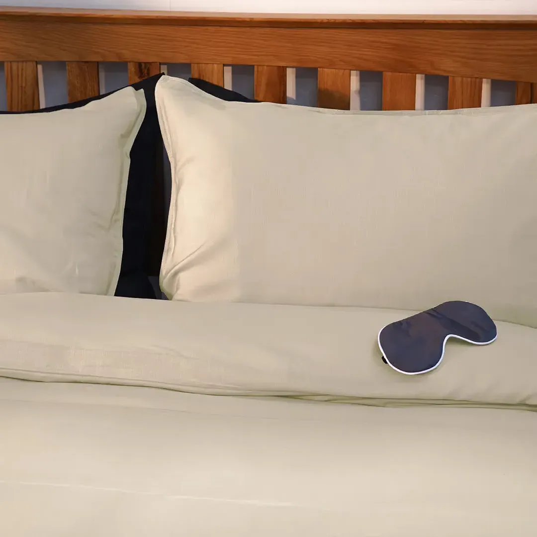 Bamboo & French Linen Duvet Cover Set - Natural product