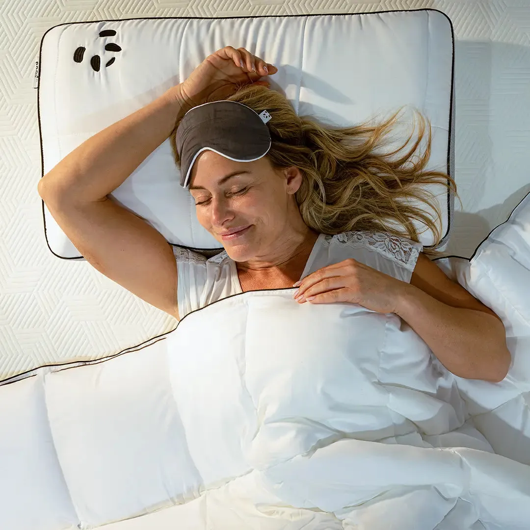 Panda Memory Foam Hybrid Bamboo Pillow - White alternate view