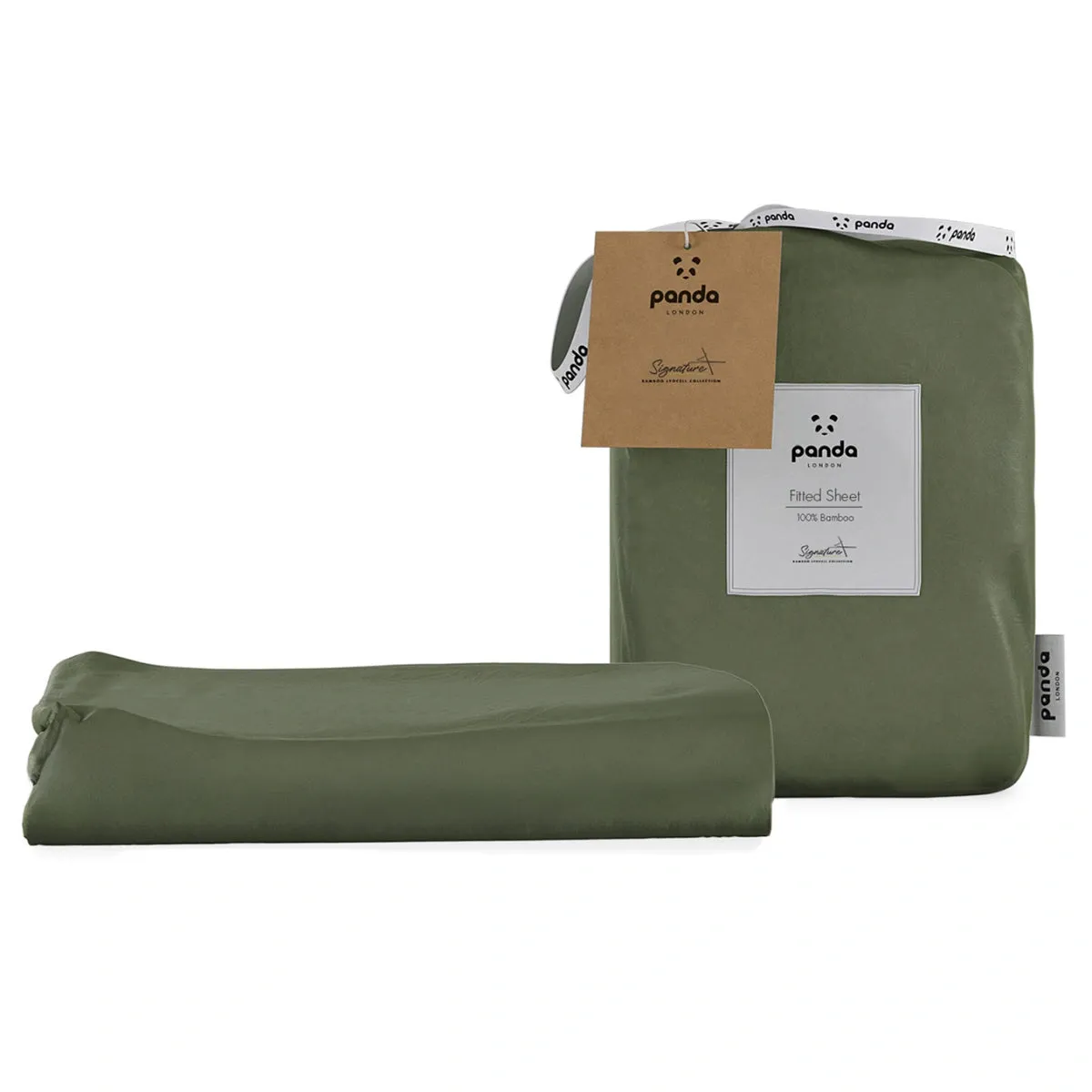 Signature+ Bamboo Lyocell Fitted Sheet - Forest Green product