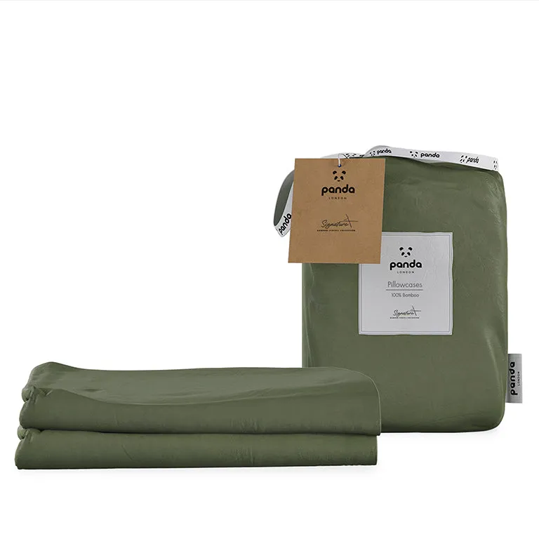 Signature+ Pillowcases - Forest Green, Bamboo Lyocell image