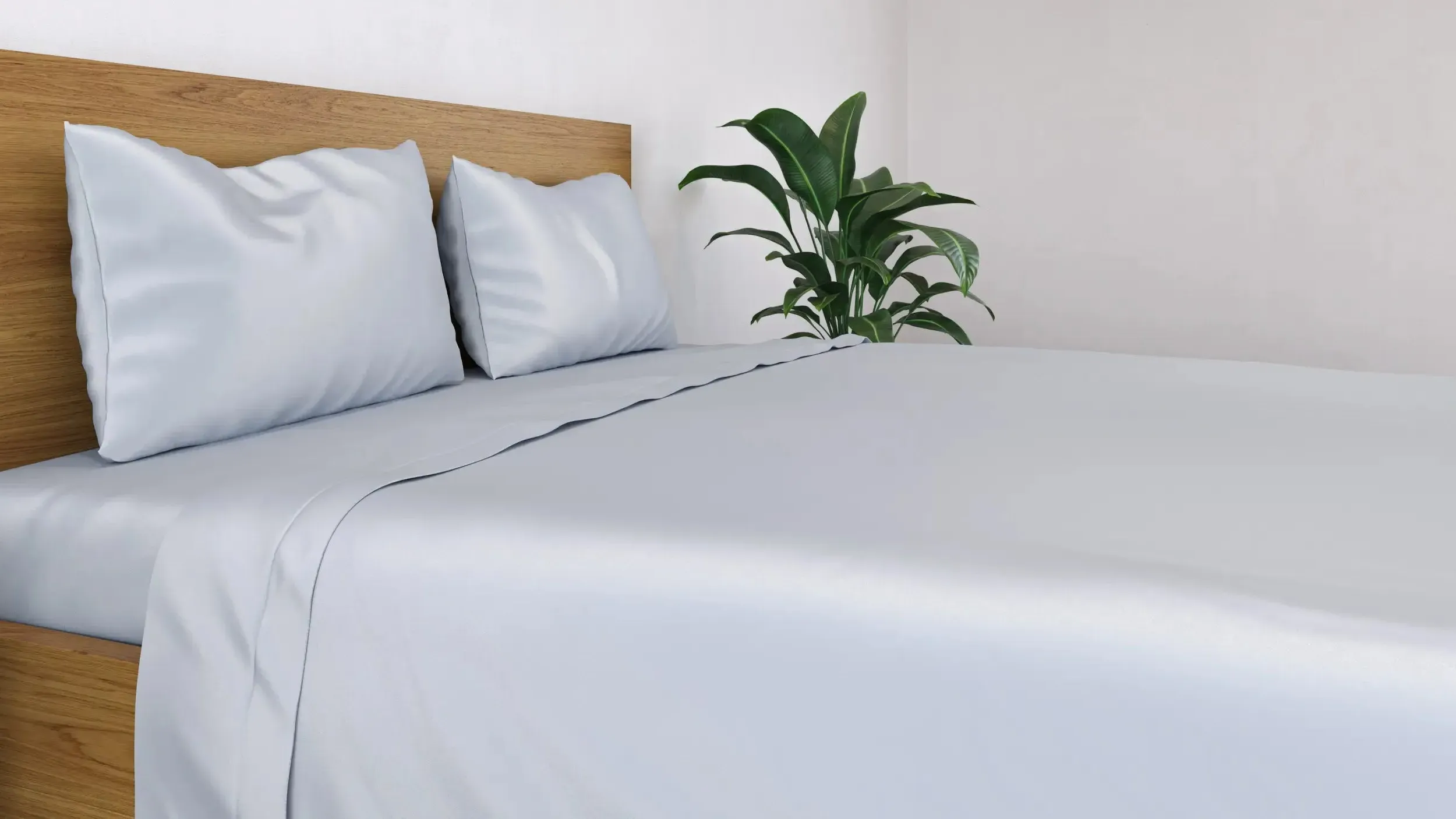 Single Flat Sheet - Grey, Bamboo alternate view