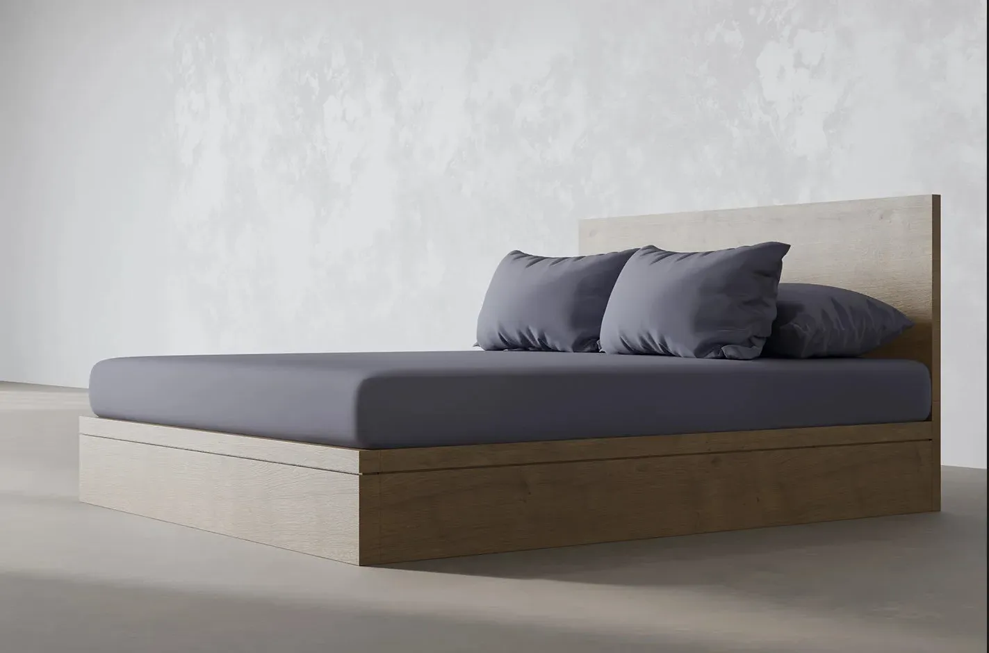 UK Single Fitted Sheet - Grey, Bamboo product