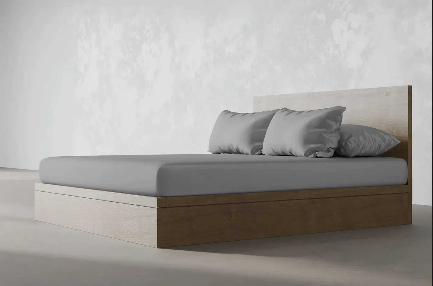 UK Single Fitted Sheet - Grey, Bamboo product