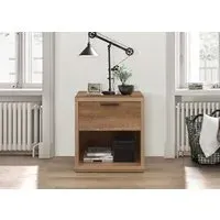 1 Drawer Bedside Table - Rustic Oak, Particle Board