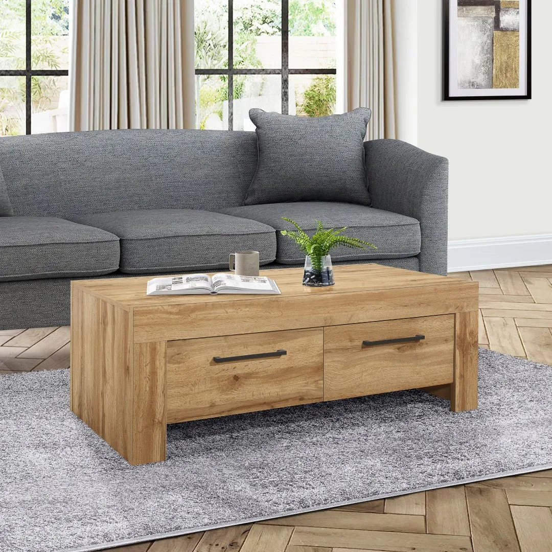 4-Drawer Coffee Table - Oak image