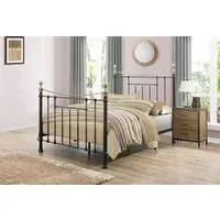 Double Metal Bed Frame - Black, Steel
