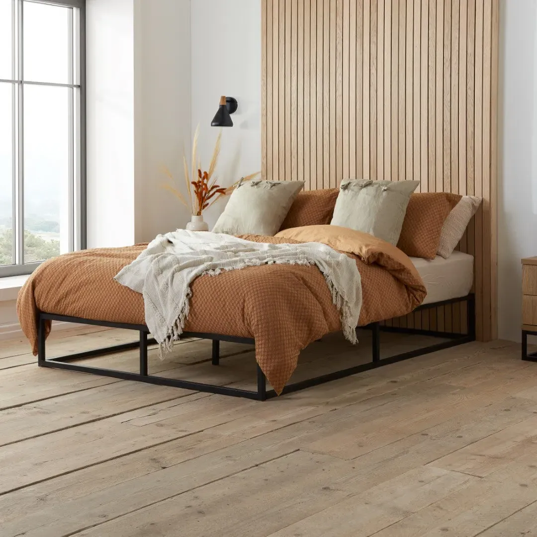 King Size Bed Frame Platform - Black, Metal