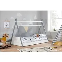 Single Teepee Bed Frame - White, Pine