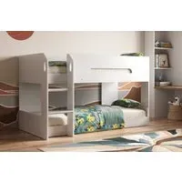 Low Pod Bunk Bed Frame - White, Particle Board