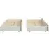 Set of Under Bed Drawers - White, Pine