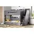 Staircase Bunk Bed with Storage - Grey, MDF