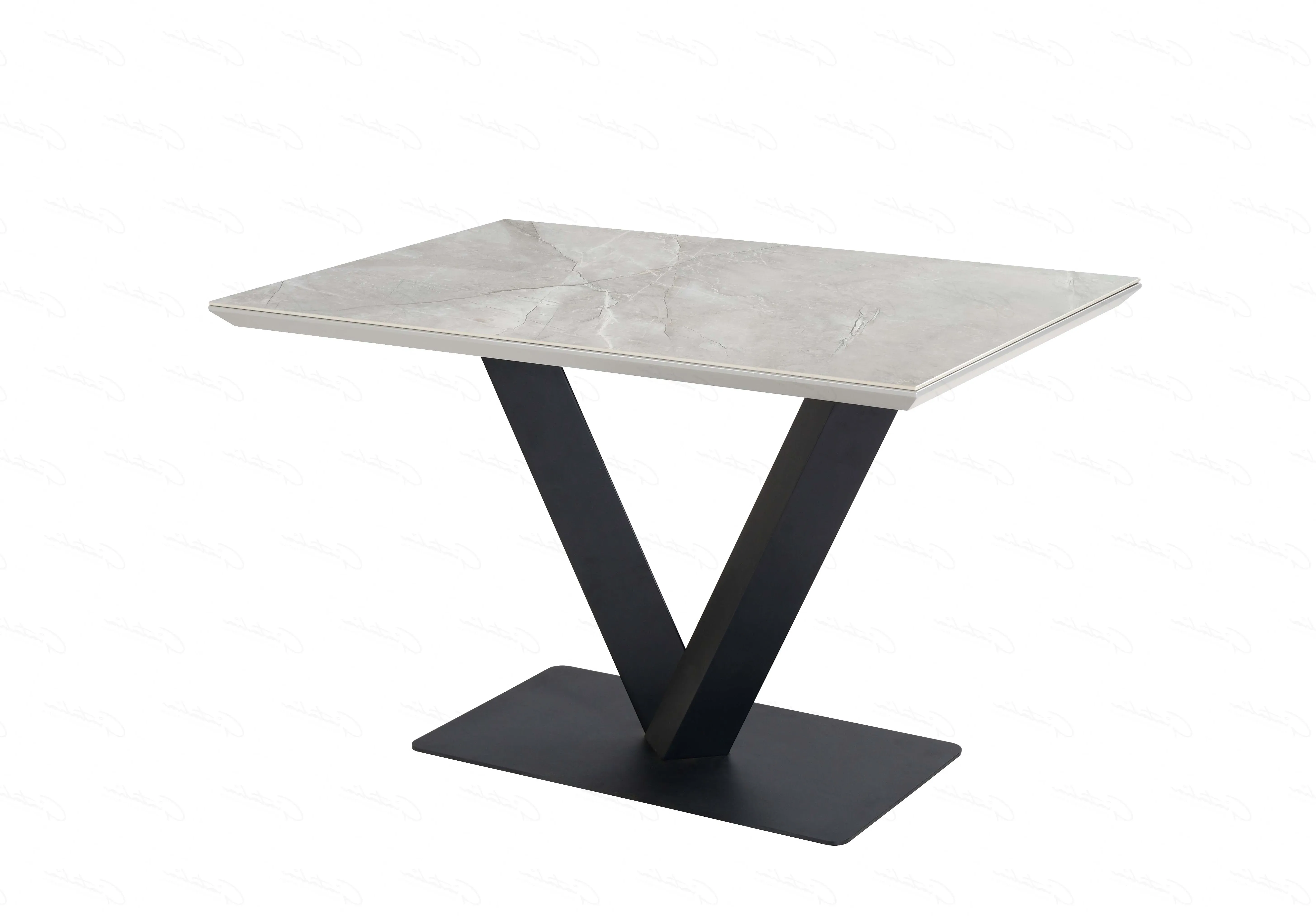 120cm Dining Table - Grey, Ceramic image