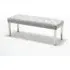 130cm Bench - Dove Grey, French Velvet