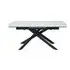 Extending Dining Table - White, Ceramic