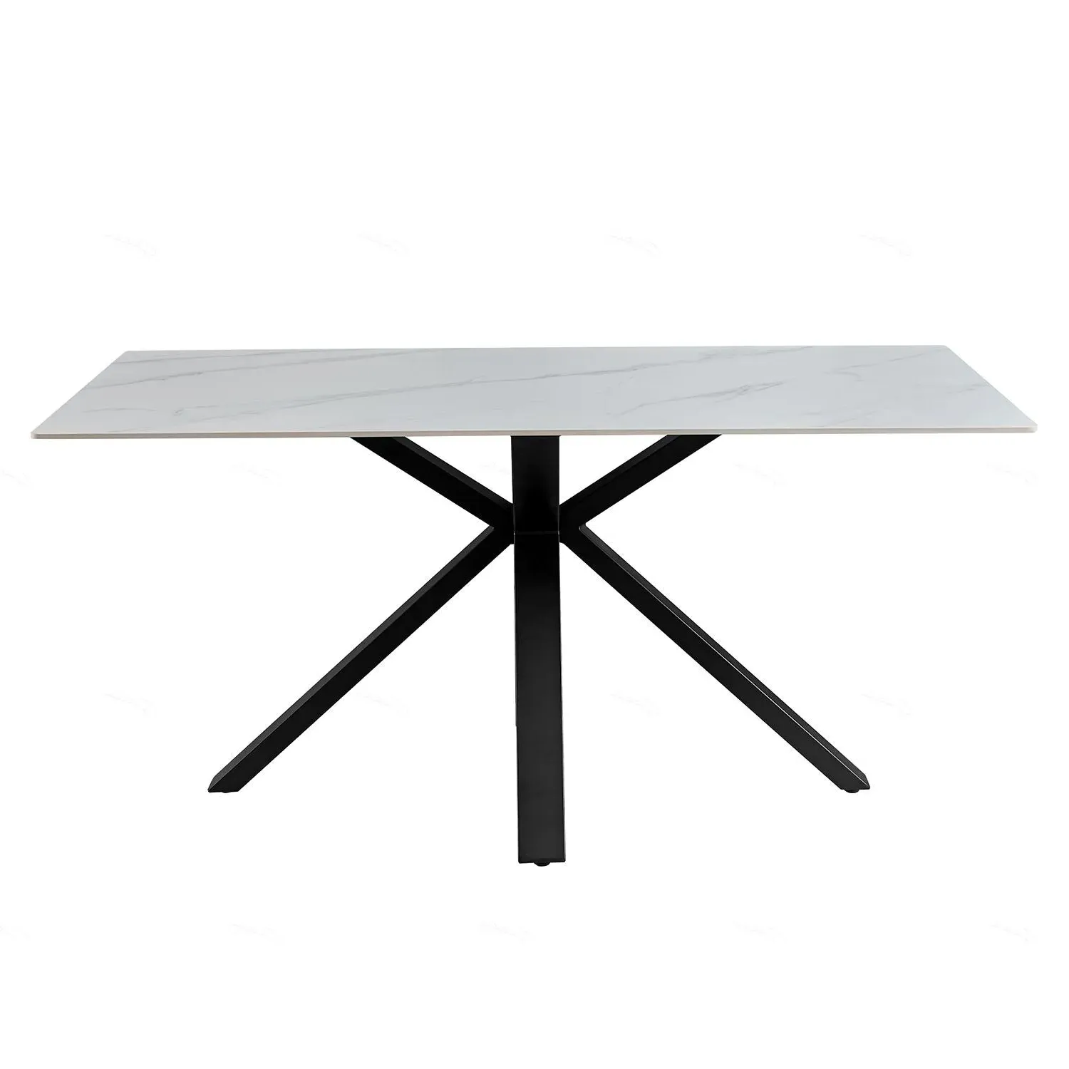 Extending Dining Table - White, Ceramic image