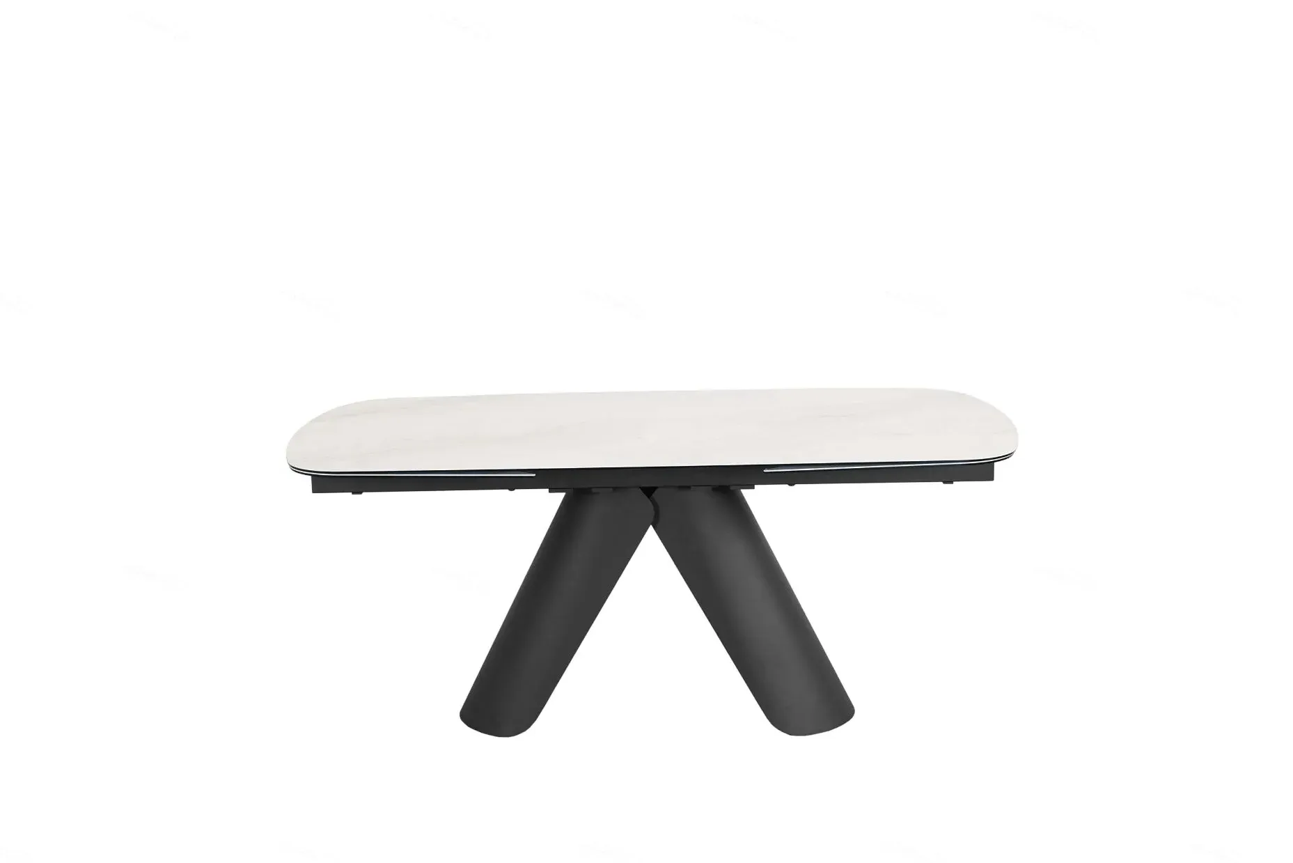 Extending Dining Table - White, Ceramic image