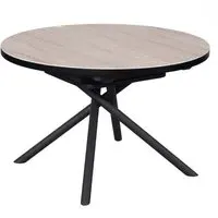 Round Extending Dining Table - Oak, Ceramic