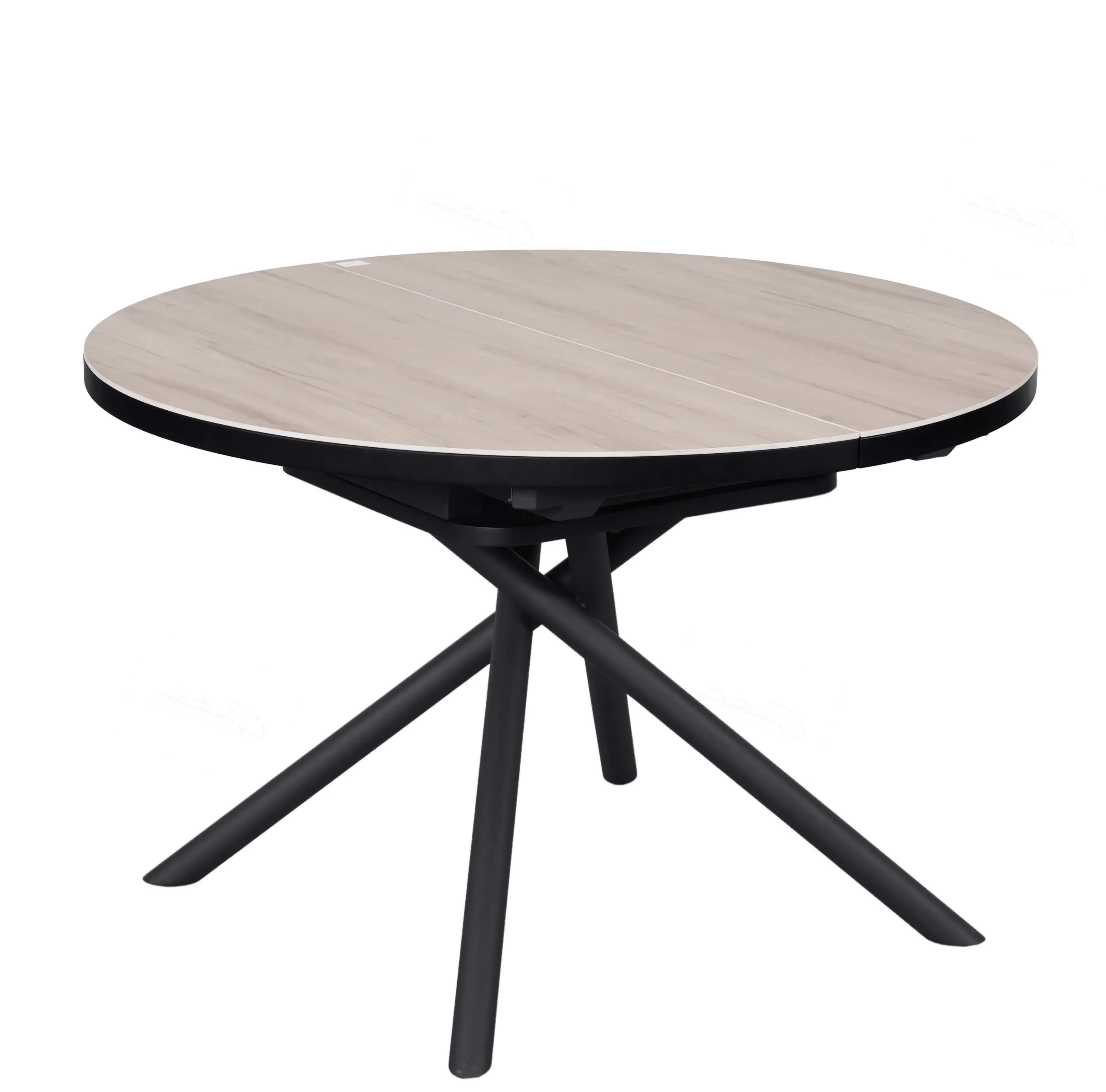 Round Extending Dining Table - Oak, Ceramic image
