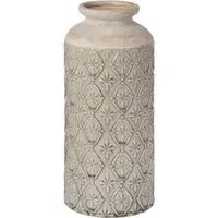 Large Vase with Pattern - Beige, Ceramic