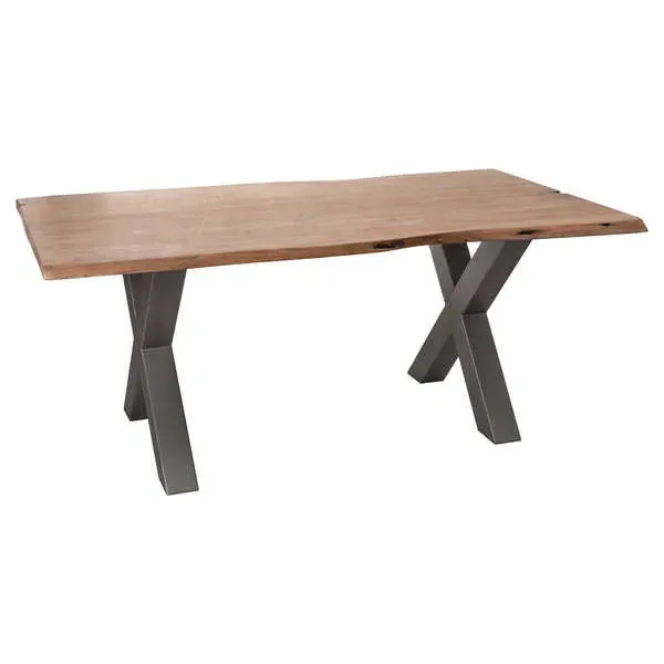 Live Edge Dining Table - Brown, Acacia Wood image