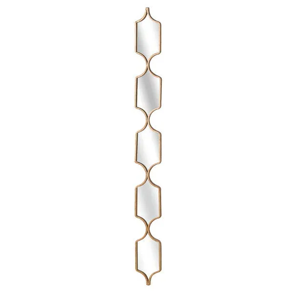 Square Decorative Hanging Mirror - Gold, Metal