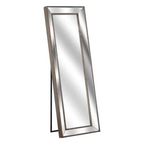Tall Cheval Wall Mirror - Gold, Wood