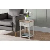 1 Drawer Lamp Table - Grey, Oak