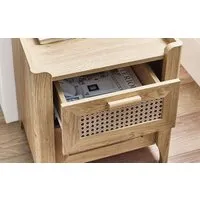 2-Drawer Bedside Table - Light Oak