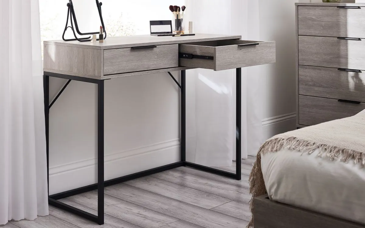 2-Drawer Dressing Table - Grey Oak, Oak image
