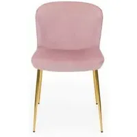 2-Pack Dining Chair Set - Pink, Velvet