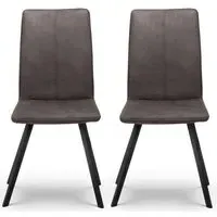2-Pack Dining Chairs - Grey, Fabric