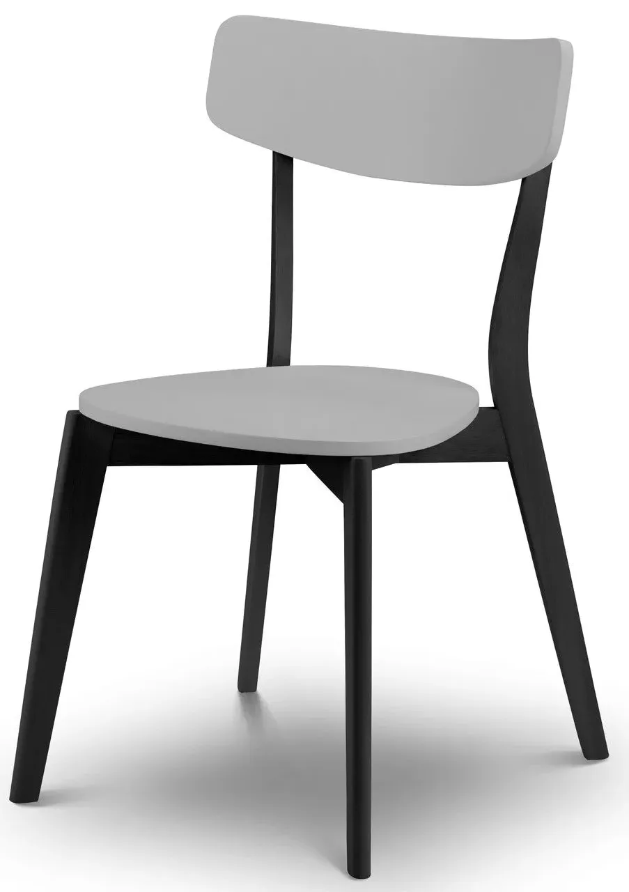 2-Pack Dining Chairs - Grey, Lacquered MDF image
