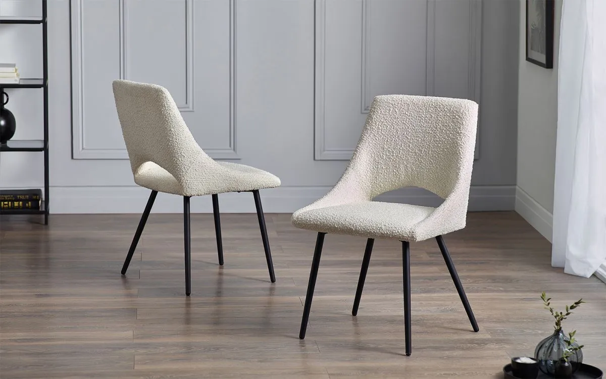 2-Pack Dining Chairs - Ivory, Boucle image