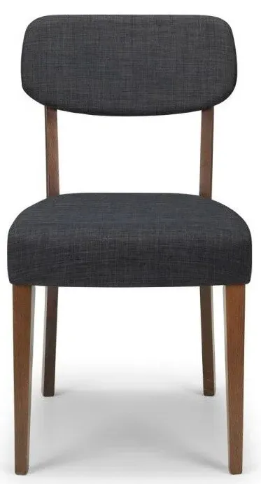 2-Pack Dining Chairs with Open Back - Grey, Fabric image