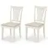 2-Pack Dining Chairs with Padded Seats - Ivory