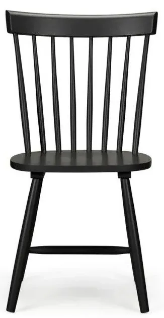 2-Pack Dining Chairs with Tapered Legs - Black image